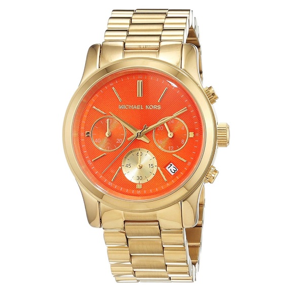 Michael Kors Accessories - Michael Kors Orange & Gold Watch